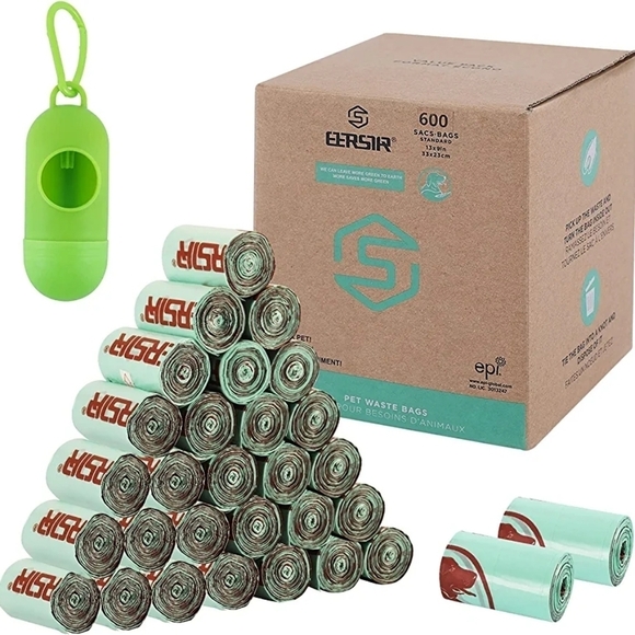 ETERSTAR ECO FRIENDLY PET WASTE BAGS 600 COUNT SIZE 13"-9"INCH NWT - Picture 1 of 8